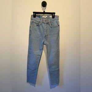 Re/Done Light Blue Women’s Straight Skinny Jeans